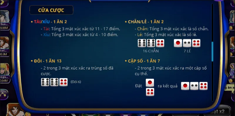 Có nhiều biểu tượng quan trọng được tích hợp trong trò chơi